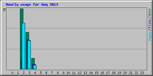 Hourly usage for May 2013